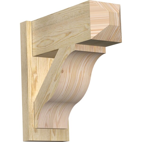 Ekena Millwork Funston Rough Sawn Craftsman Outlooker, Douglas Fir, 8"W x 20"D x 20"H OUT08X20X20FST04RDF - main